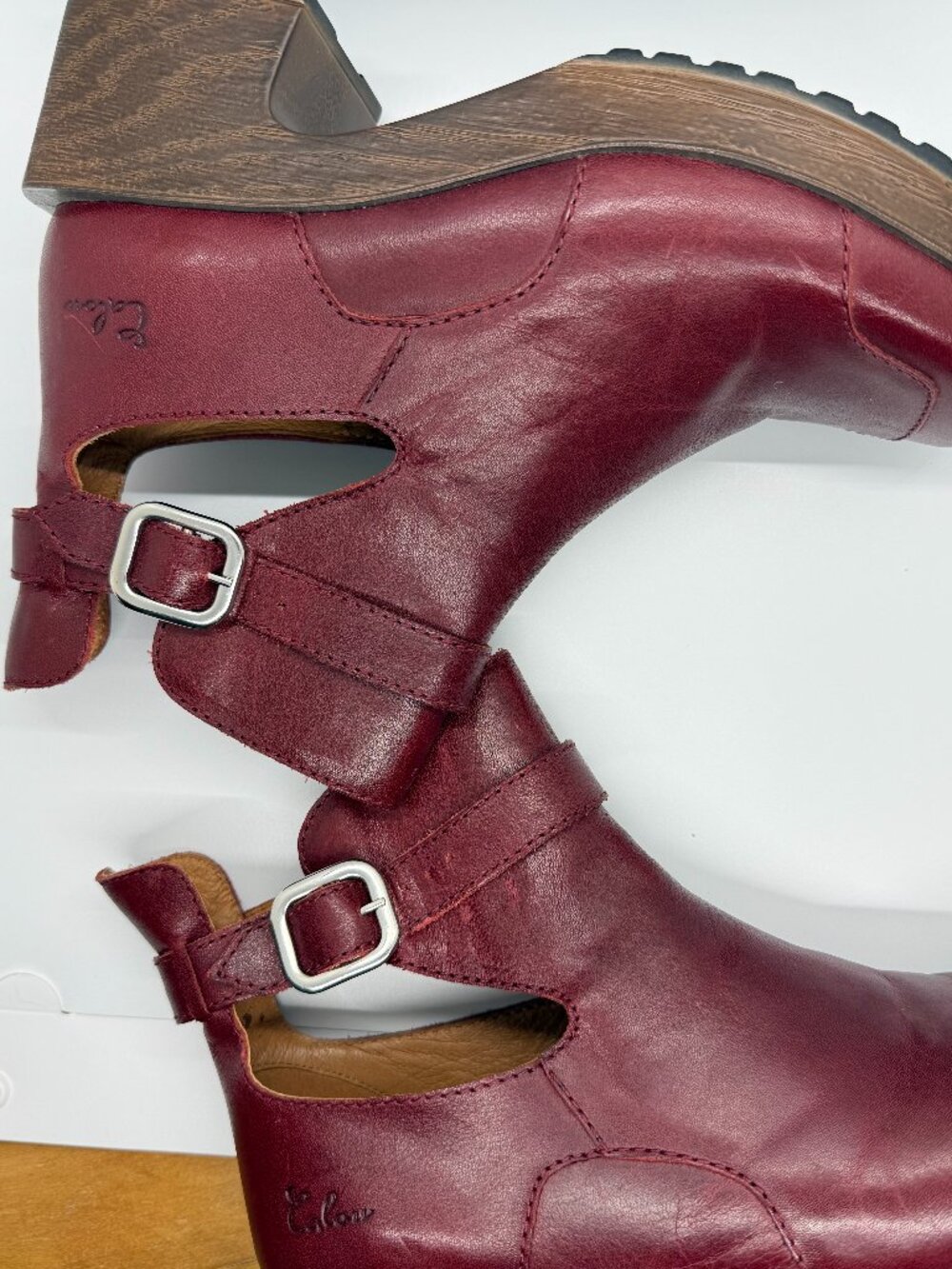 Calou Boots (new) maroon size 9 - Picture 3 of 7